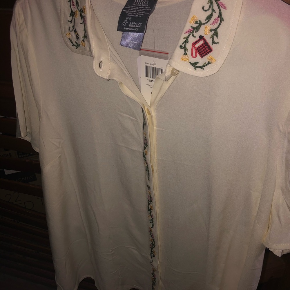 NWT Hot Topic Kiki’s Delivery Service Button Up
